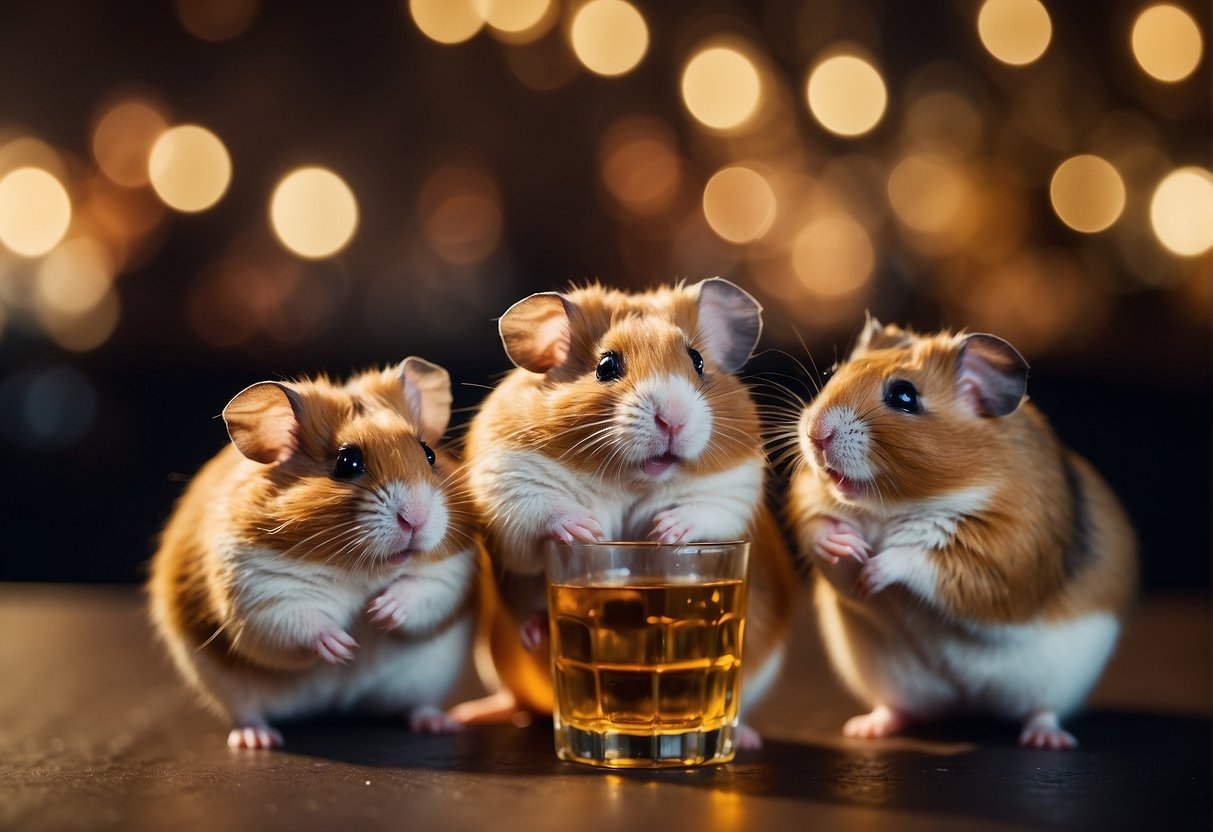 Hamsters react to alcohol, showing signs of intoxication and impaired movement